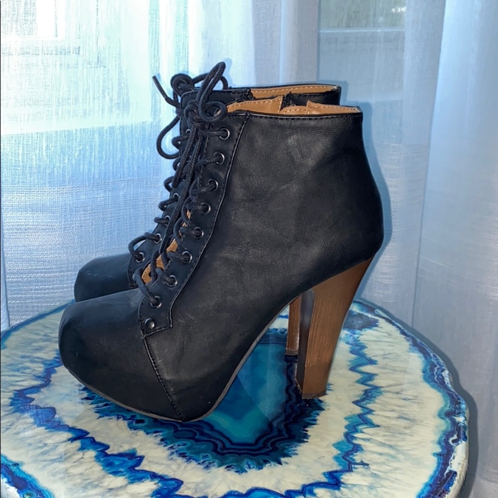 Lace-up Boot Heels